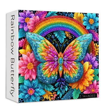 Puzzle puzzle farfalla arcobaleno 1000 pezzi
